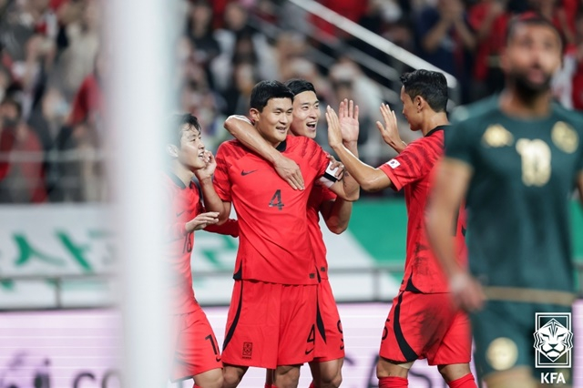 한국 축구대표팀. /사진=대한축구협회 제공