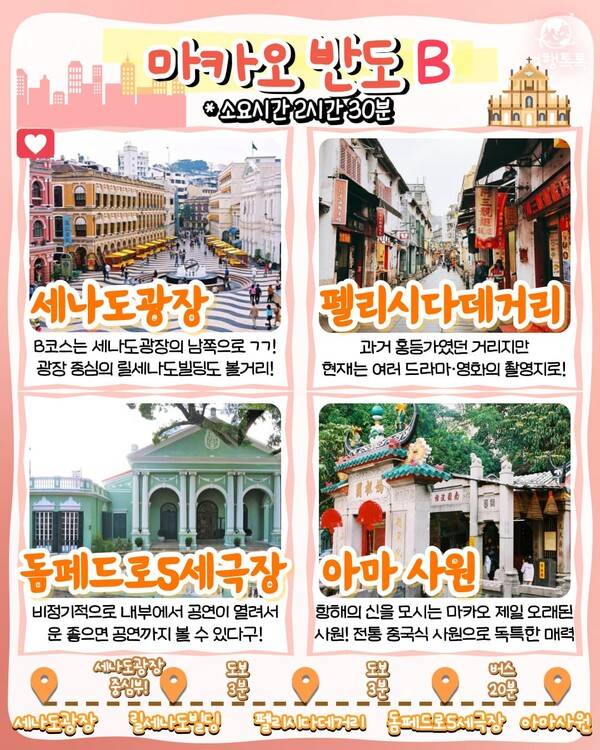 마카오 자유여행코스 추천 / ⓒ여행톡톡