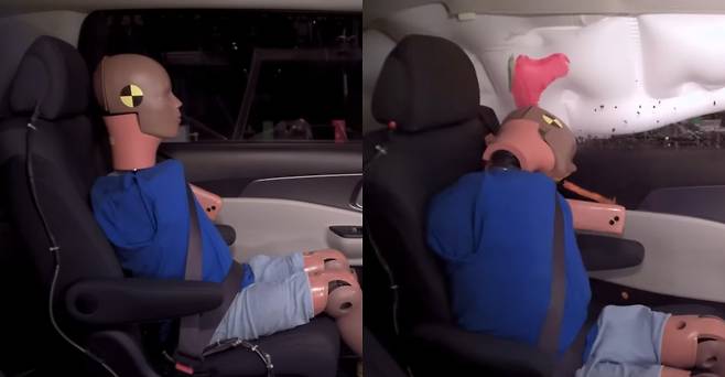 개선된 카니발은 새로운 시트 레일 탑재로 2열시트가 분리되는 문제를 막았음에도 Poor 점수를 받았다.