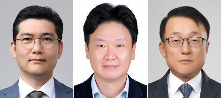 김성준 HD한국조선해양 대표(왼쪽부터), 김완수 HD현대로보틱스 대표, 고영규 HD현대케미칼 대표.