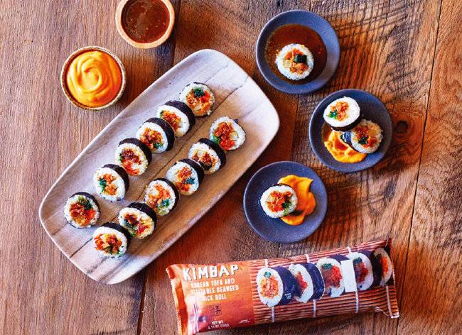 미국에서 품절대란을 일으킨 유부우엉 냉동김밥 ‘KIMBAP’. [트레이더 조스 홈페이지]