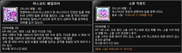 - 리마스터 이후 1분 준극딜 주기를 갖게 된 엔젤릭버스터&nbsp;