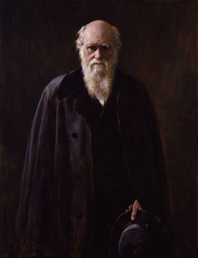 존 콜리어, '찰스 다윈' 초상화