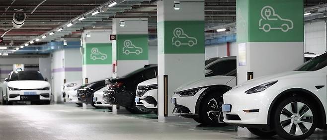 충전 중인 전기차. 연합뉴스