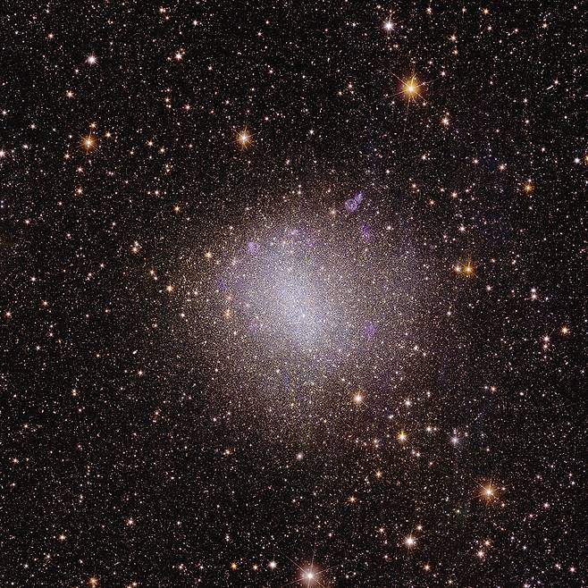 불규칙 은하 NGC 6822 전경. ESA/Euclid/Euclid Consortium/NASA, image processing by J.-C. Cuillandre (CEA Paris-Saclay), G. Anselmi, CC BY-SA 3.0 IGO