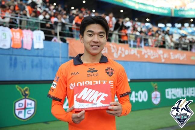 김대원. /사진=한국프로축구연맹