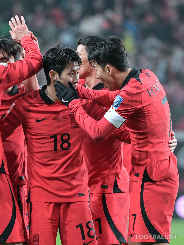 이강인(왼쪽), 손흥민(이상 한국 남자 축구 대표팀). 서형권 기자