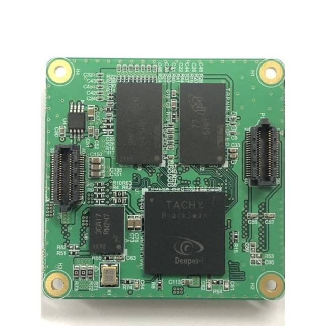 디퍼아이가 양산한 에지형 AI반도체 'Tachy-BS402'를 적용해 응용한 SoC 모듈. /사진=디퍼아이