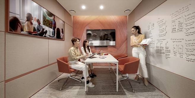 이번 리모델링으로 로레알코리아엔 다양한 크기와 컨셉의 미팅룸이 생겨났다. 로레알코리아