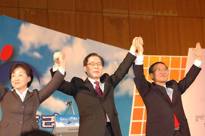 민주노동당 당시 심상정, 권영길, 노회찬 전 의원