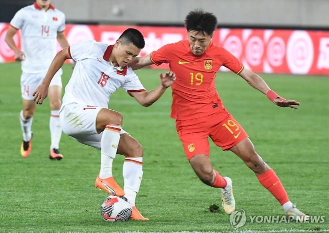 중국은 한국과는 전력차가 크다. 최근 FIFA 랭킹 50위 이내의 팀과 경기를 한 적은 없다. 사진=연합뉴스