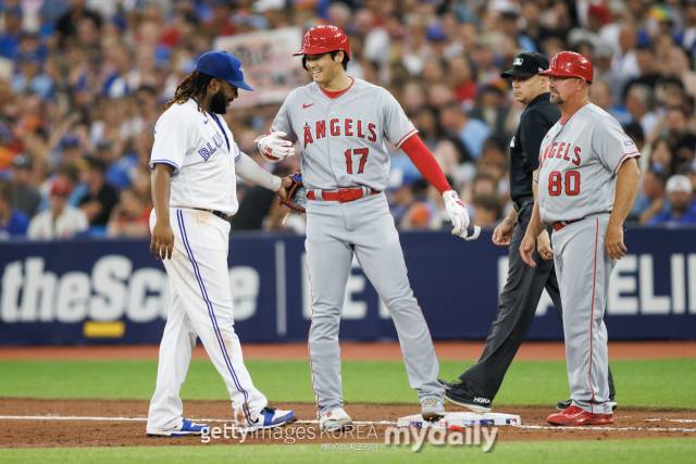 오타니 쇼헤이와 블라디미르 게레로 주니어./게티이미지코리아