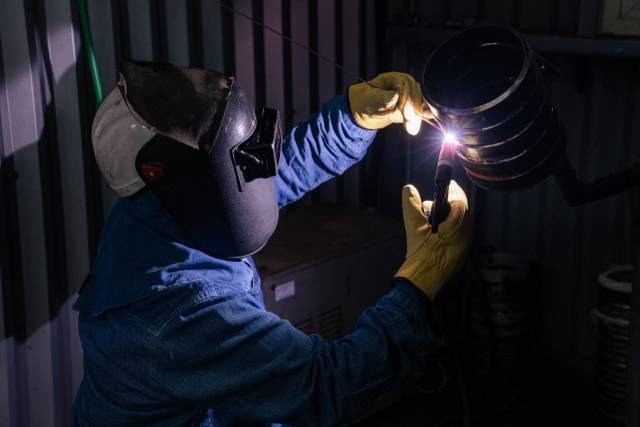 ▲<프레시안>은 지난 7일 충남 서산의 플랜트건설기능학교를 찾아 12년째 용접사로 일하는 김신혜씨를 만났다. ⓒ황지현