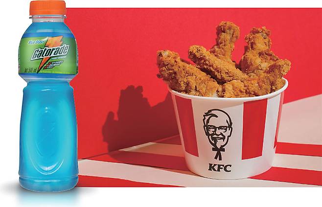 게토레이(왼쪽)와 KFC. 사진 셔터스톡