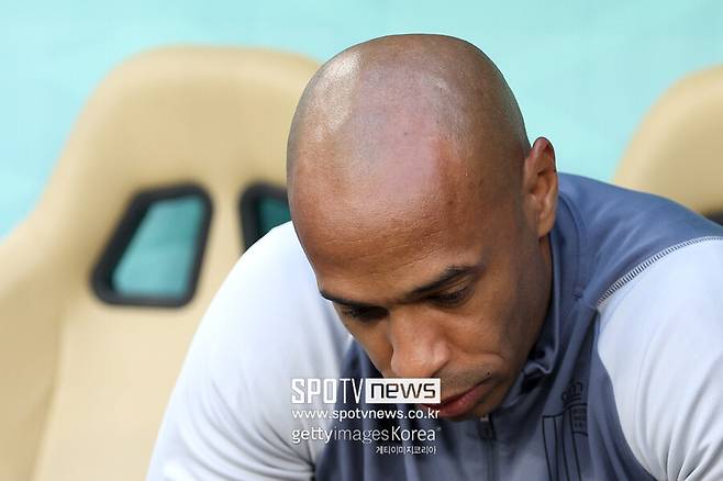 ▲ 벨기에 코치 시절 티에리 앙리. 현재는 프랑스 21세 이하 대표팀 감독이다.