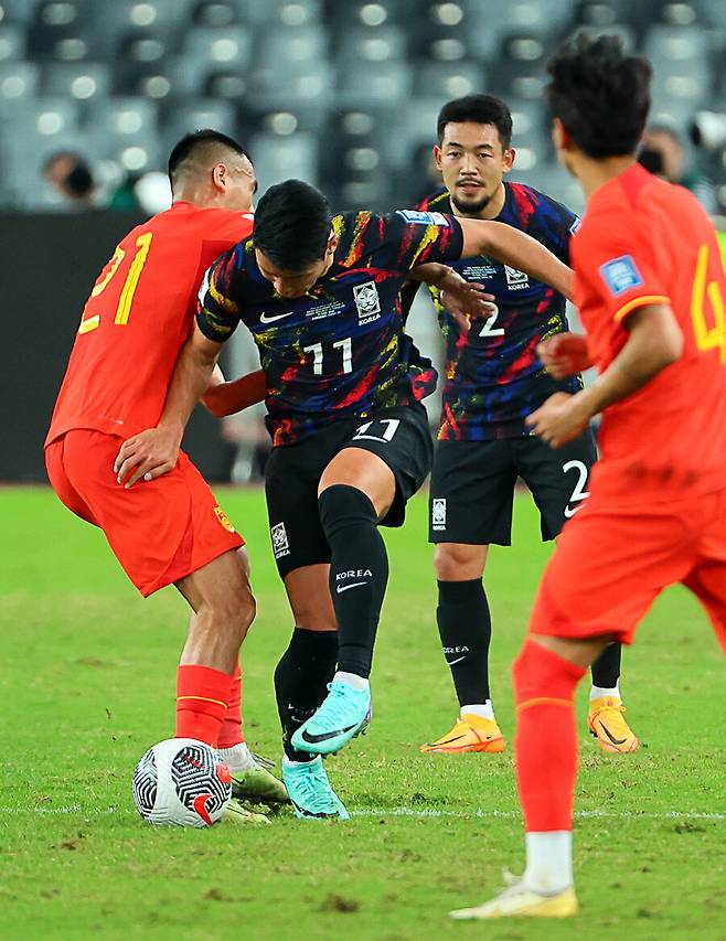 ▲ 중국 원정에서 3-0으로 승리한 축구대표팀. 손흥민 2골 1도움, 정승현 1골을 기록했다. ⓒ연합뉴스