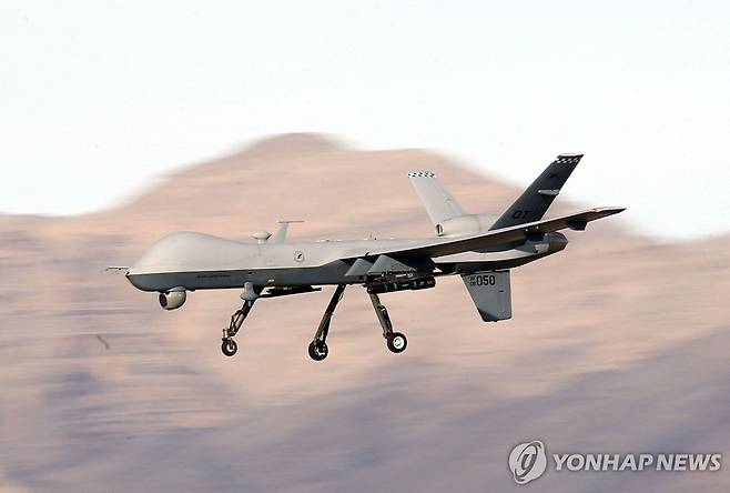 미국의 무장 무인기 MQ-9 리퍼 [AFP 연합뉴스 자료사진. 재판매 및 DB 금지]