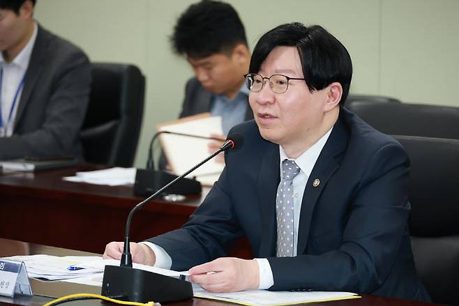김소영 금융위원회 부위원장이 23일 오전 서울 종로구 정부서울청사에서 금융시장 현안 점검·소통회의를 주재하고 있다.(사진=금융위원회)