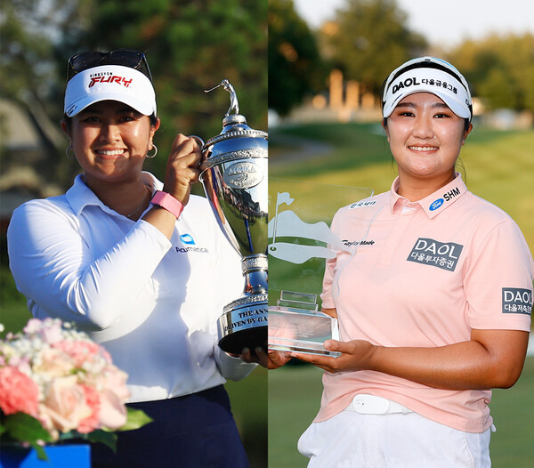 2023년 미국여자프로골프(LPGA) 투어에서 맹활약한 릴리아 부, 유해란 프로. 사진제공=Getty Images_LPGA