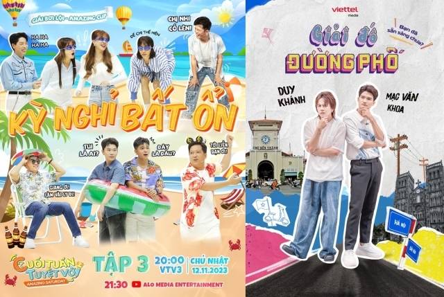 좌측부터 : VTV3 'Cuối tuần tuyệt vời' - VTV9 'Giải Đố Đường Phố'/CJ ENM