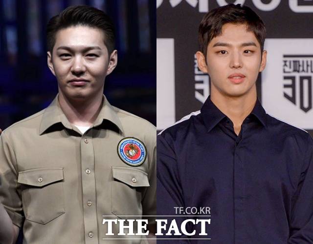 비투비 이창섭(왼쪽)과 펜타곤 홍석이 새로운 소속사에서 제2의 도약에 나선다. /더팩트 DB
