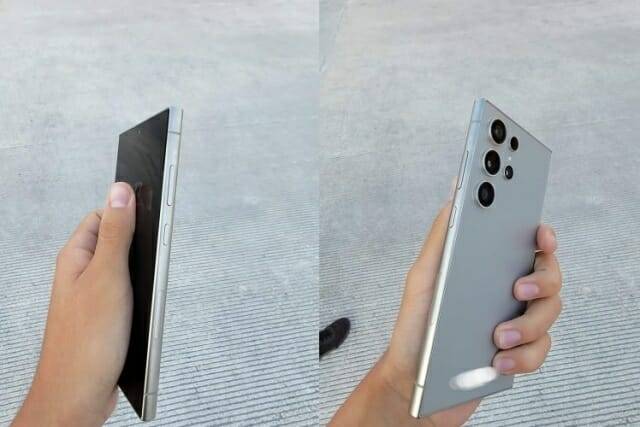 내년초 출시 예정인 삼성 역대급 제품 ‘갤럭시S24 울트라’ 실물 사진이 유출됐다. [사진, @DavidMa05368498]