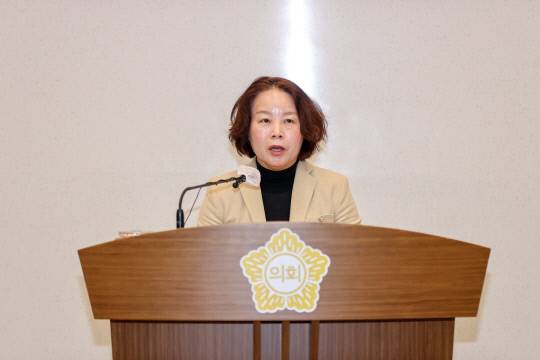 최연숙 의원이 5분 자유발언을 통해 건강 적신호가 켜진 MZ세대를 위한 건강검진 제공에 대한 정책 마련을 촉구하고 나섰다. 사진=당진시의회 제공