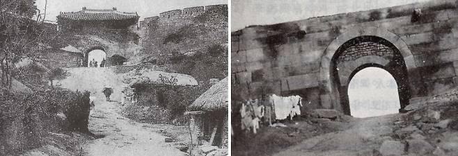 1920년대 숭인면(현 성북구) 일대의 토막민 수용지의 모습. 이 시기에는 경성의 인구가 빠르게 늘어나면서 주거문제가 심각해졌고, 도시빈민은 외곽지역으로 떠밀렸다. 이들은 ‘토막’이라 불리는 멍석집을 만들어 살았는데, 일제는 교외지역에 토막민 수용지를 설정하였다. [성북문화원]