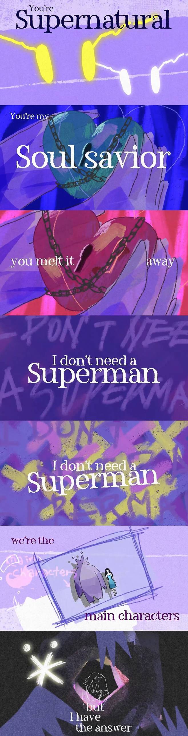 /사진=빌리 'the soul savior ~ I don't need a superman' 뮤직비디오