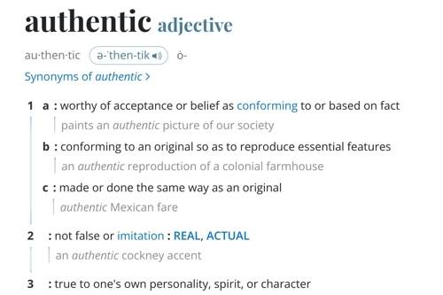 올해의 단어로 ‘진짜의’ ‘진품의’ 라는 뜻의 ‘어센틱(Authentic)’가 선정됐다. [사진 = 연합뉴스]