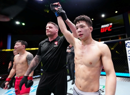 Road to UFC 시즌 1 플라이급 우승자 박현성이 이번 대회를 통해 UFC에 본격 데뷔한다.  사진=UFC 제공