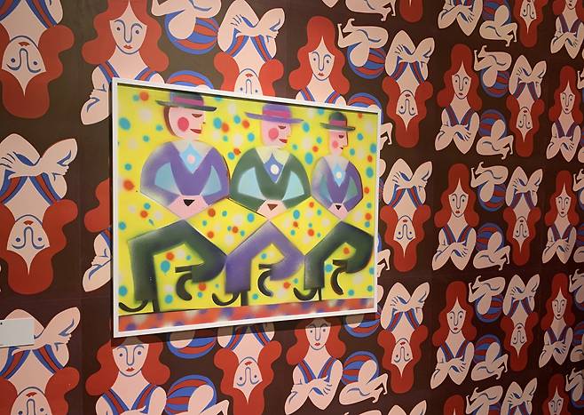 ‘그림 깨우기: 크리스토프 루크헤베를레’ 전시 작품. 이정아 기자.