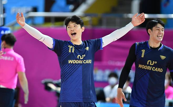 프로배구 우리카드 시절의 장준호씨. 제공 | 한국배구연맹