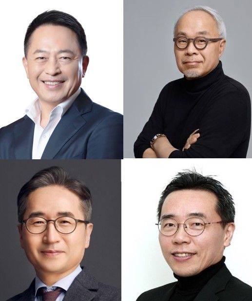 왼쪽 윗줄부터 시계방향으로 최윤호 삼성SDI 사장, 최주선 삼성디스플레이 사장, 황성우 삼성SDS 사장, 장덕현 삼성전기 사장ⓒ각사