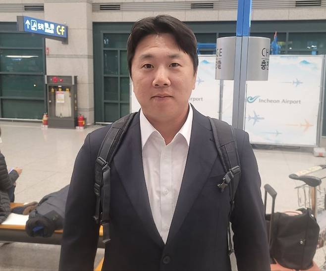 인천공항에서 만난 이우성 (사진 = 전상일 기자)