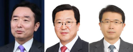 왼쪽부터 이도운 신임 홍보수석, 박춘섭 신임 경제수석, 장상윤 신임 사회수석 비서관. 대통령실 제공