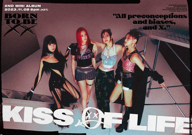 S2엔터테인먼트의 신인 걸그룹 키스오브라이프(KISS OF LIFE). [S2엔터테인먼트 제공]