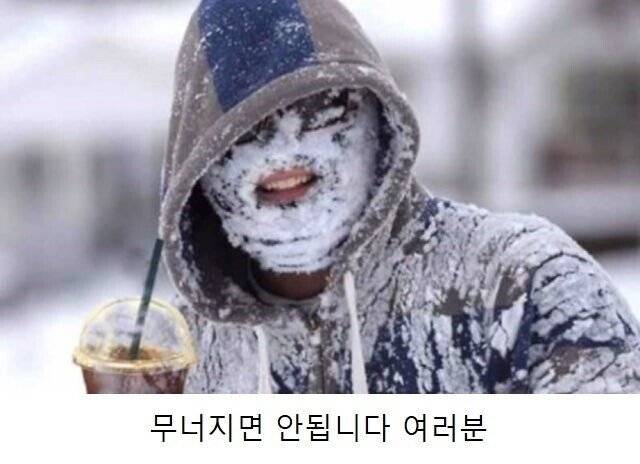 겨울 추위가 본격화되면서 SNS 등에는 이 같은 얼죽아들을 표현한 '짤'(온라인상의 사진이나 그림)이 공유되고 있다. /사진=온라인 커뮤니티