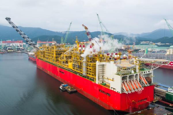 삼성중공업의 부유식액화천연가스생산설비(FLNG).