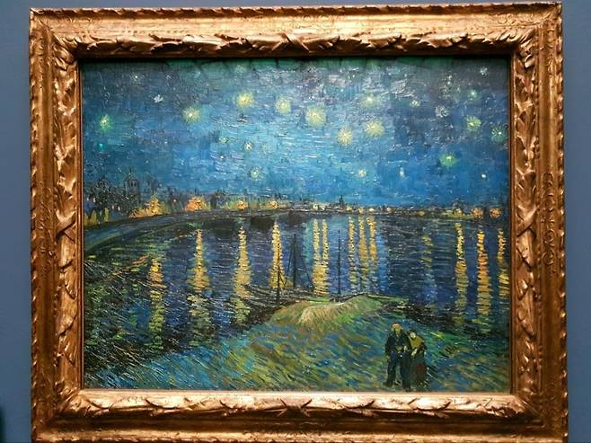 오르세 미술관에 전시돼 있는 반 고흐의 '별이 빛나는 밤' [엑스(X·옛 트위터) 캡처. 재판매 및 DB 금지]