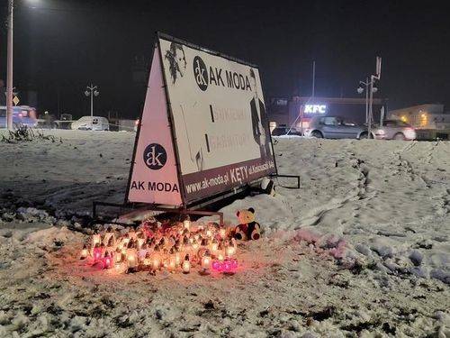 나탈리아를 추모하는 촛불[사진출처=연합뉴스]