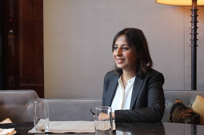 디비야 칸가로트(Divya Khangarot) 액손 아시아·태평양 총괄(GM)이 지난달 29일 서울 중구 웨스틴조선호텔에서 조선비즈와 인터뷰하고 있다./액손 제공