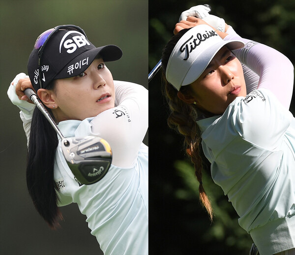 2023년 미국여자프로골프(LPGA) 퀄리파잉 Q-시리즈 대회에 출전한 이소미 프로(사진제공=KLPGA). 장효준 프로(사진제공=Getty Images_LPGA)