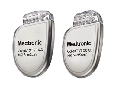 메드트로닉이 출시한 이식형 제세동기 ‘코발트XT’는 심박이 빨라질 경우 지금까지 환자의 심장 활동 데이터를 토대로 이것이 비정상적인 활동인지 아닌지 구분할 수 있다. 또한 전기충격을 꼭 필요한 순간에 최소한으로 내보내도록 프로그래밍돼 있다./메드트로닉