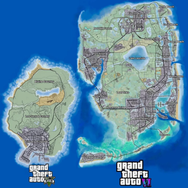 - GTA6 맵 크기 비교 [출처: 레딧 커뮤니티]