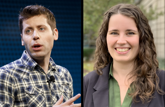 샘 올트먼(좌)과 헬렌 토너.