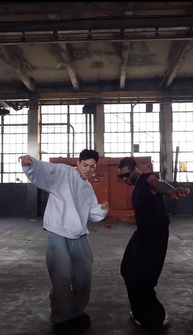 "My guy" 방탄소년단 정국X어셔 'Yeah!' 댄스 영상 공개..'특급 레전드 케미'