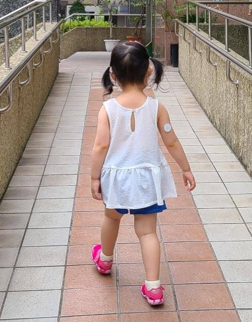 생후 21개월 만에 1형당뇨 진단받은 아이 [아이의 엄마 제공]