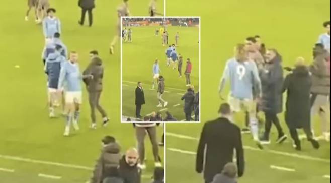 홀란과 로 셀소가 경기 후 신경전을 벌였다. 사진=스포츠 바이블