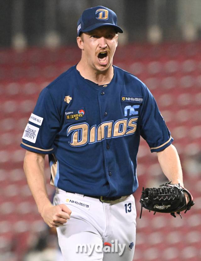 2023년 9월 19일 서울 잠실야구장에서 진행된 '2023 프로야구' NC-두산의 경기. 페디./마이데일리